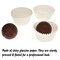 Size #6 Glassine Candy Paper Cups Brown &#x2013; 1-1/4&#x201D; Base, 7/8&#x201D; Wall